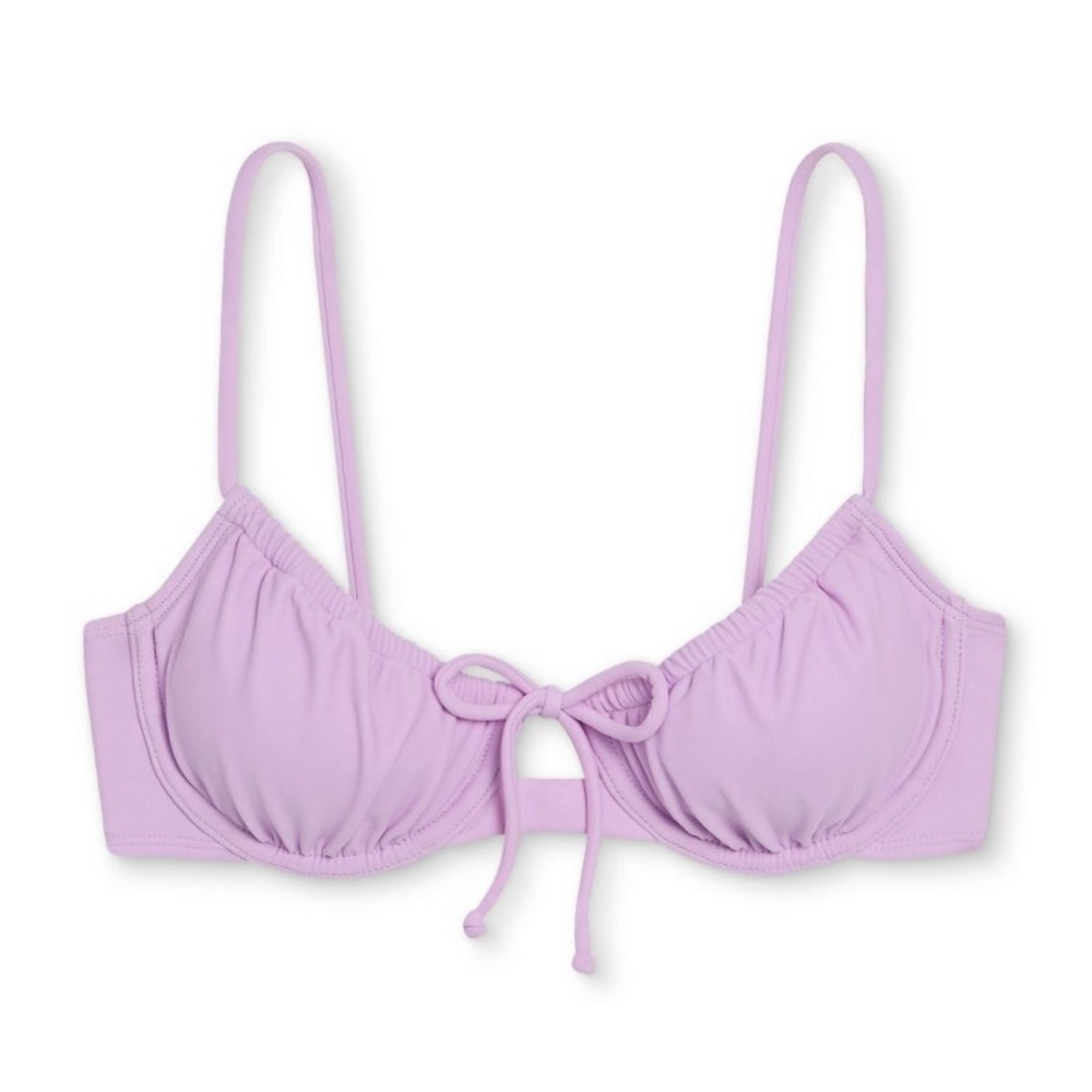 NWT Xhilaration Shirred Underwire Bikini Top